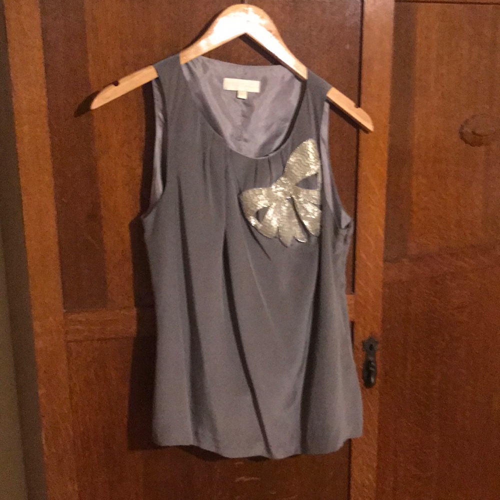 Britt Ryan silk top with sequin now